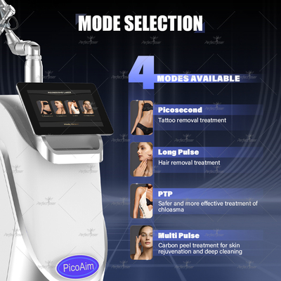 15.6 Zoll farbiger Touchscreen Nd Yag Laser Picosecond Laser Tattoo Entfernung Maschine